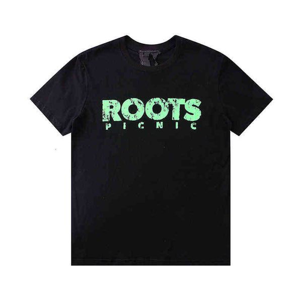 Philadelphia Roads Concert Tour Limited, großes V-Buchstaben-Kurzarm-T-Shirt, Street Couple Fashion Brand