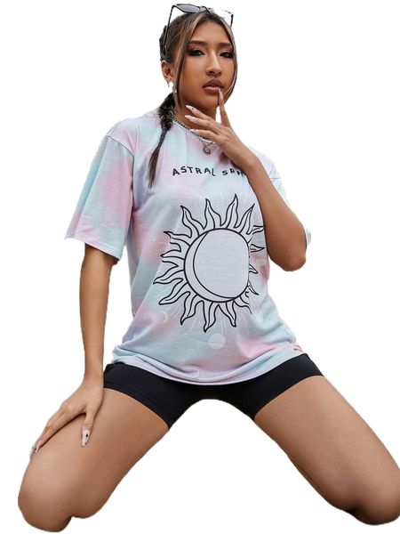 

sun & letter print tee z3vf#, White