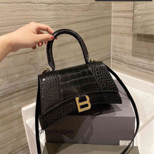 

designer handbags italy women's leather balencaigass hourglass hand retro single shoulder trendy bag luxury deaigner handbag 9s63 tbdi