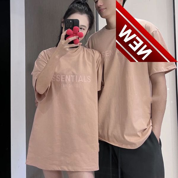 

50% off discount 243408 summer new s silicone letter short t-shirt men's casual loose half sleeve os large factory direct sale, White;black
