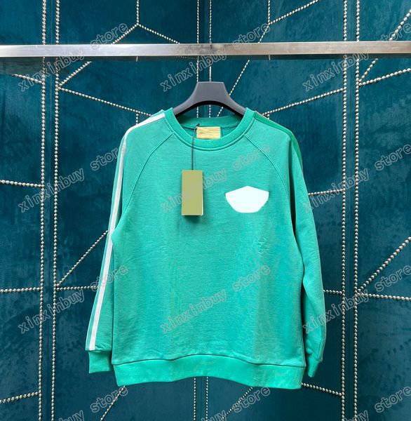 

22ss men women designer sweatshirts hoodies 1921 flower embroidery stripe casual fashion men green khaki s, Black