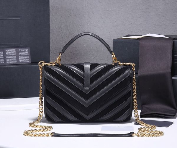 Borse super lusso All Star Chain Zaino premium borsa a tracolla a tracolla in pelle bovina piena top designer totes portafoglio hobos nero modello reticolo tipo V