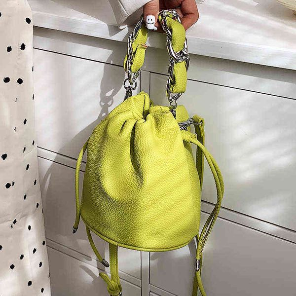 

trendy brand design drawstring bucket handbags purses women shouler crossbody bags 2022 new fashion messenger tote g220509