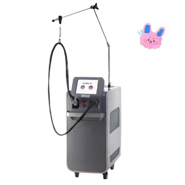 

755+1064nm double wavelength fiber laser permanent hair removal machine 5mm-18mm changable spot size with awesome wholesale price clinic spa, Black