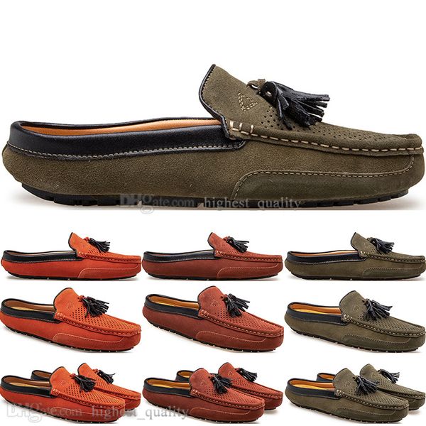 Primavera Estate Nuova Moda Stile britannico Uomo Tela Casual Scarpe da pisello Pantofole Uomo Cento Tempo libero Studente Uomo Pigro Drive Copriscarpe Comodo Traspirante 38-47 1003