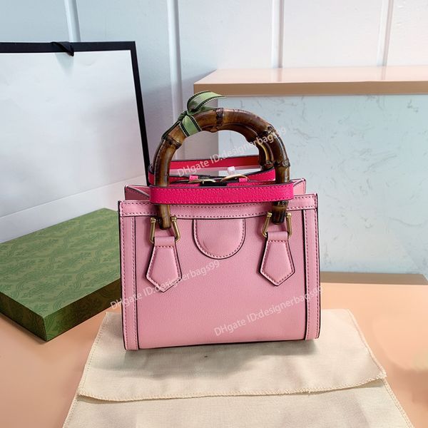 

high bamboo handle detachable bag leather tote women bags 2021s diana genuine founder strap shoulder profile quality wallet scgcj
