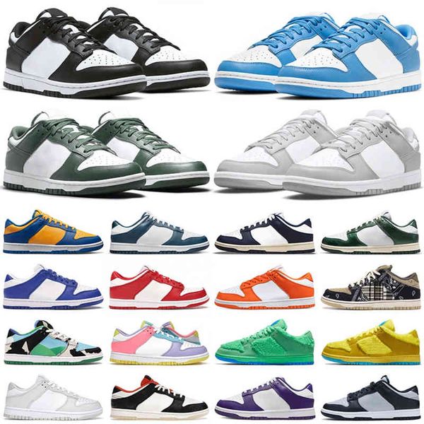 

mens designer sneakers unc panda shoes white black grey fog team green syracuse trail outdoor trainers casual walking jogging big chaussures