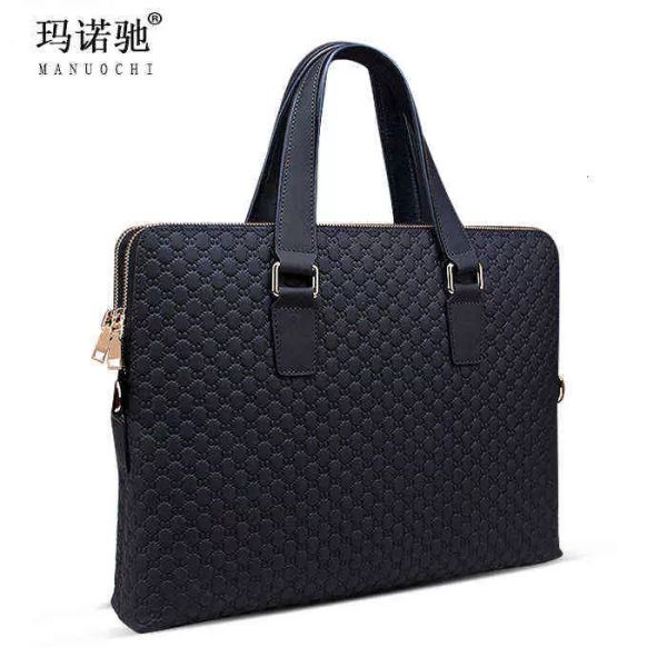 

briefcases leather men's leather hand men's busins official bag one shoulder msenger bag