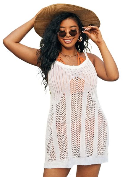 

plus hollow out cover up q1m0#, Black