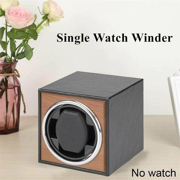 Watch Winder For Automatic es Version 4 6 Accessori in legno Box Storage Collector Agitatore verticale di alta qualità 220624