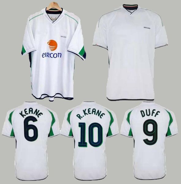 

2002 ireland retro soccer jersey 02 03 classic vintage irish finnan duff keane harte staunton r.keane mcateer away football shirts, Black;yellow