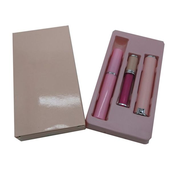 

1pcs brand 3 in1 makeup sets lipstick face powder lip gloss creams waterproof mascara eyeliner pen274r