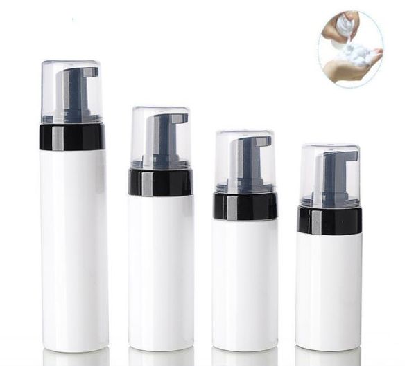 100ml 120ml 150ml 200ml Bottiglie di schiuma di plastica bianca vuota Bottiglie di schiuma di plastica Lavaggio a mano Sapone Mousse Crema Dispenser Bottiglia gorgogliante BPA Free SN4394