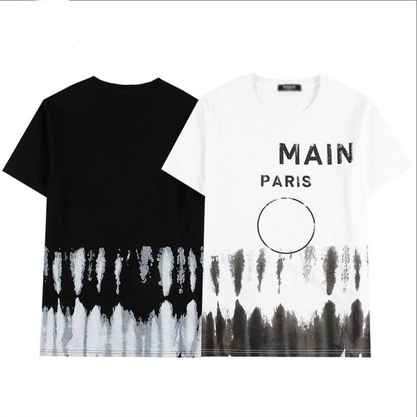 

fashion t shirts mens women designers t-shirts tees apparel man summer tee shirt with big letters in neck luxurys clothing street shorts sl, White;black