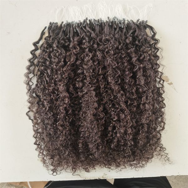 Extensões de cabelo micro anel de loop 100% de cabelo virgem humano