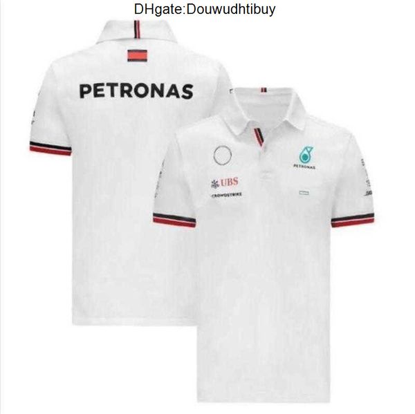 

men's petronas designer luxury t shirts mercedes amg f1 formula one racing polos women casual short sleeve t-shirts benz polo lewis f1c, White;black