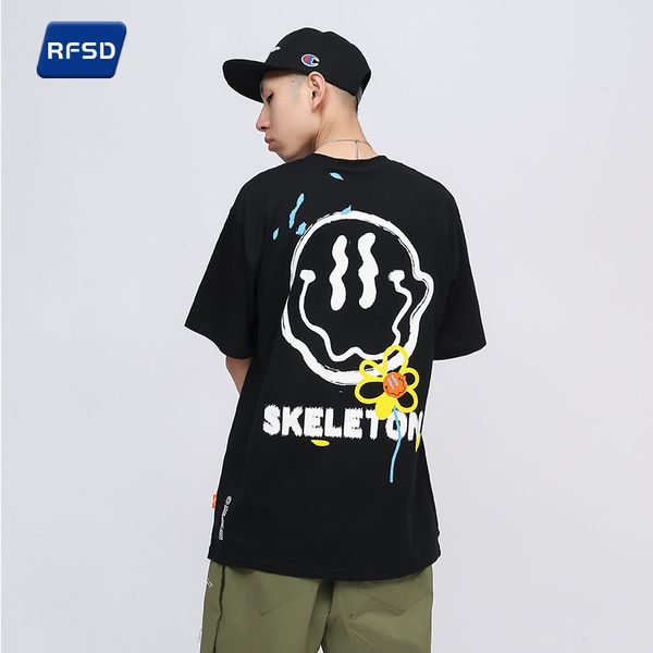 

branded mens t-shirts 100% cotton short sleeve tee printed skeleton clothing summer casual women fashion cooler streetwear customized dropsh, White