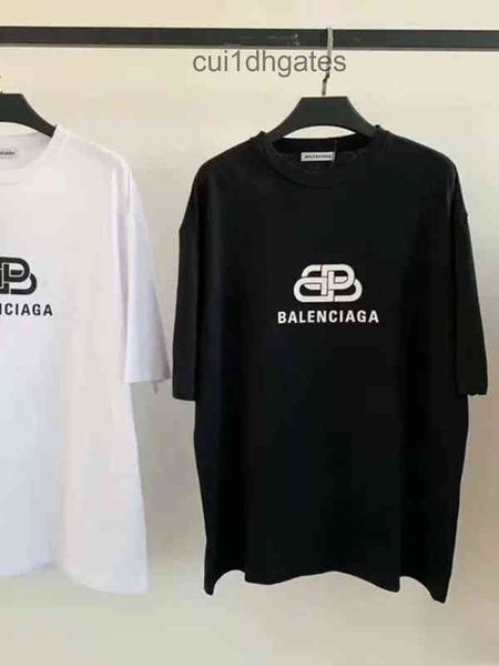 

2022 designer bb t shirt and shirts large paris t-shirt cotton round neck cola wave family short sleeve loose tjhx, White