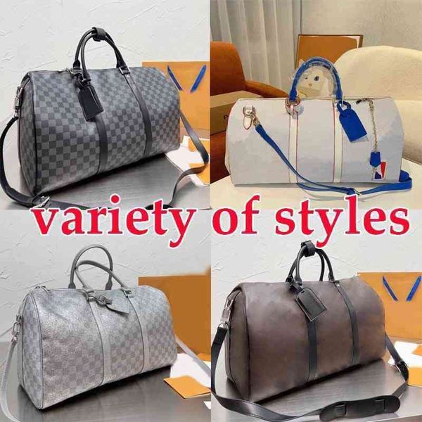 Totes Duffel Bags Designer Gym Baggage Vintage Handbag Couro de Alta Capacidade Luxo Crossbody Bags Unissex Yoga Sports Bags 220421