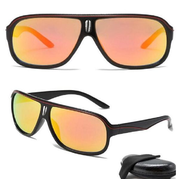 

designer sunglasses for woman men with pu case big black frame 62mm lens driving men's women's sun glasses outdoor sports eyewear, White;black