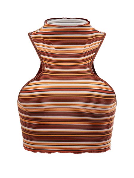 

block striped lettuce trim tank n0zy#, White