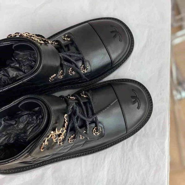 

fragrant boots small wind short boots women's autumn and winter lingge lace up thick soled martin increased middle tube british 1jn9, Black