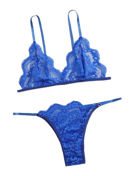 

floral lace lingerie set z2s5#, Black;red
