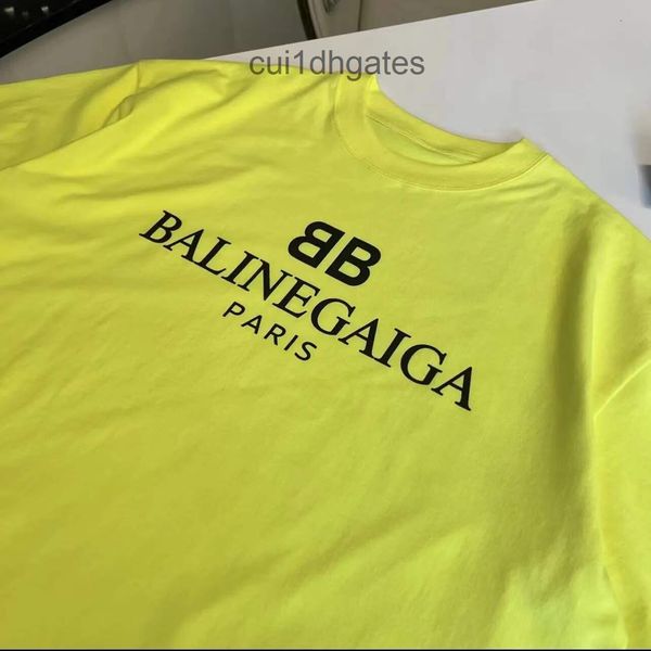 

2022 designer bb t shirt and shirts tiktok same new short sleeve 240g thick fabric iq70, White;black