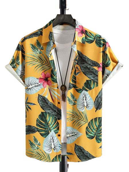 

men tropical print shirt without tee e4u0#, White;black