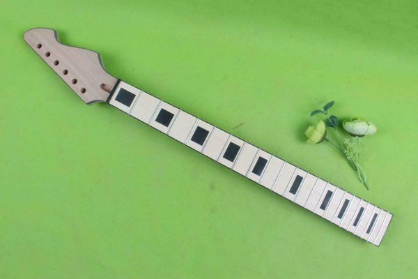 

maple guitar neck 22ret 25.5in block inlay binding head guitar necks bolt on-