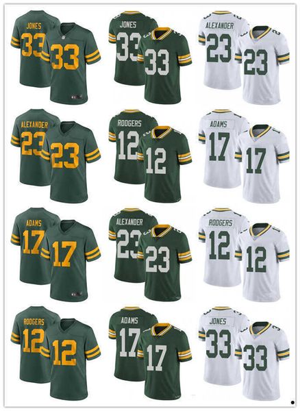 

men youth green bay''packers''jersey 12 aaron rodgers 23 jaire alexander 17 davante adams 33 aaron jones football jersey, Black;red