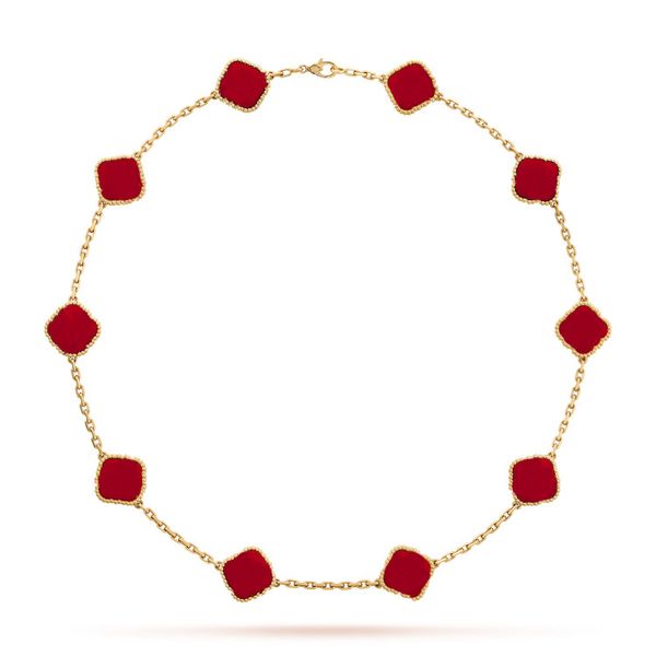 Designer di gioielli di lusso collane di trifoglio per le donne bracciale alla moda alla moda 5 motivi bianchi e set di orecchini Chain party gioielli in acciaio inossidabile 753422447