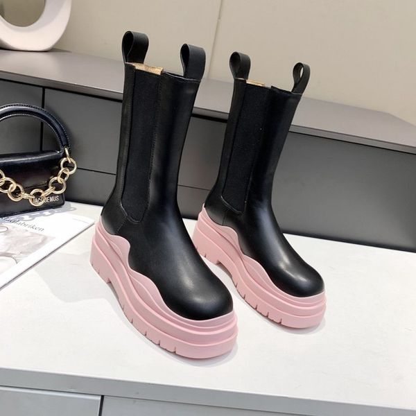 

luxury designer leather boots autumn winter bottegas boot women fashion letter sock boots comfortable lining woman fgfsdf, Black