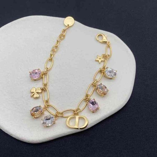 

dijia / dejia metal oval rhinestone c simple old female light luxury 2022 tide brand fashion design necklace bracelet ring stud earrings, Black