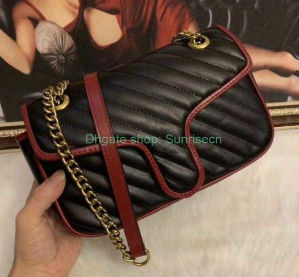 

seller women marmont shoulder bags pu leather chain diagonal bags crossbody messenger bags female handbag wallet purse