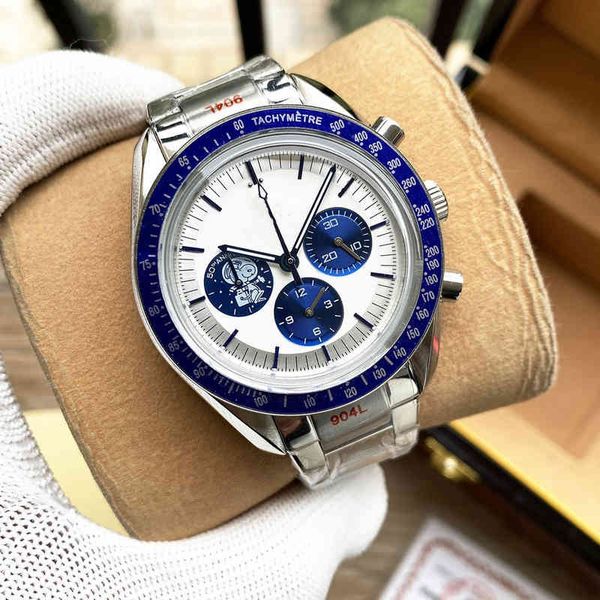 

watches wristwatch luxury fashion designer 2023 omg astronaut fully automatic multifunction watch luminous moon phase chronograph, Slivery;brown