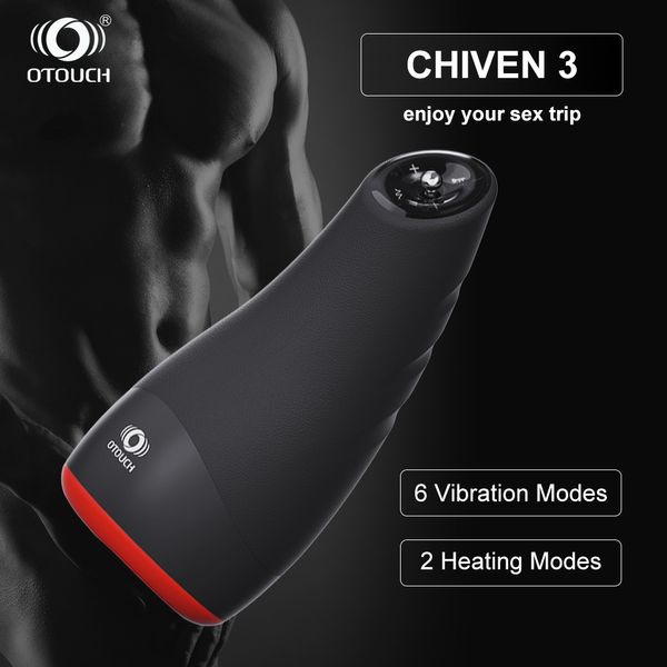 Otouch chiven mastürbatörler erkekler için erkek seksi oyuncaklar kedi vajina mastürbasyon ısıtma titreşimli oral seks makinesi Japonca