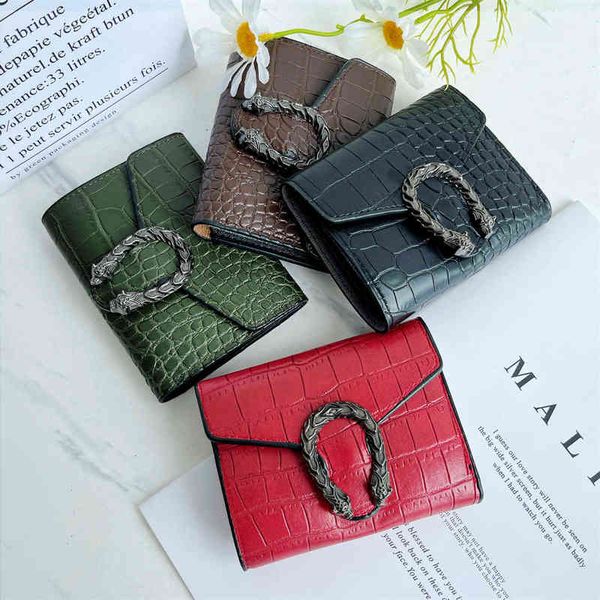 

wallet women's short handbag fashion wallet 220625, Red;black