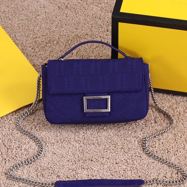 

cross body bag baguette purse handbags plain letter mesh cloth hasp hardware genuine leather hollow out single chains shoulder strap fashion