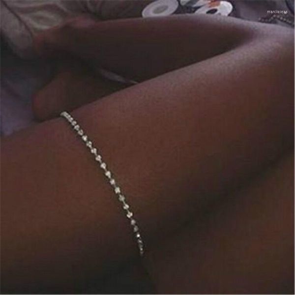 Неклеты панк сексуальный бохо шикарный браслет для ног тела колье серебряный цвет монокристаллические ювелирные аксессуары женщин
