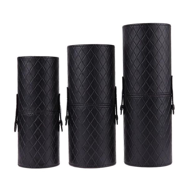 

pu leather makeup storage holder cosmetic cup case box for brush pen empty tool 220621