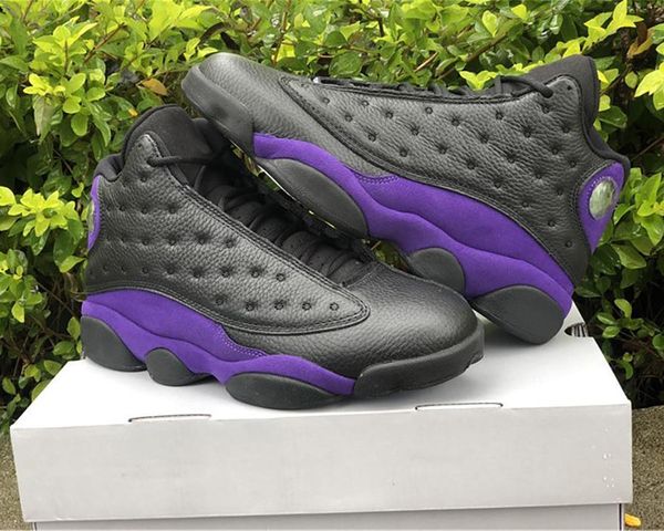 

brand shoes jumpman 13 basketball 13s black-purple designer sport running shoe