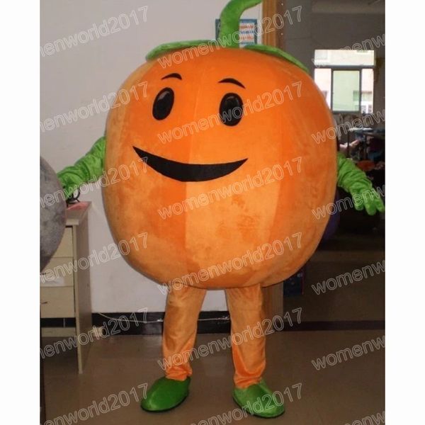 Costume da mascotte di zucca grande di Halloween Simulazione Personaggio dei cartoni animati Abiti Abito per adulti Abito da carnevale di Natale per uomo Donna