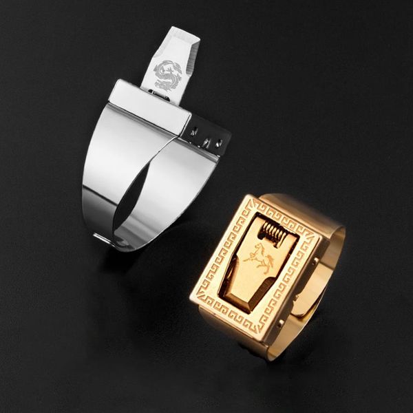 

personal protection ring invisible personal safety men and women self-defense personal ring fashion men and women's choice 20197k, Golden;silver