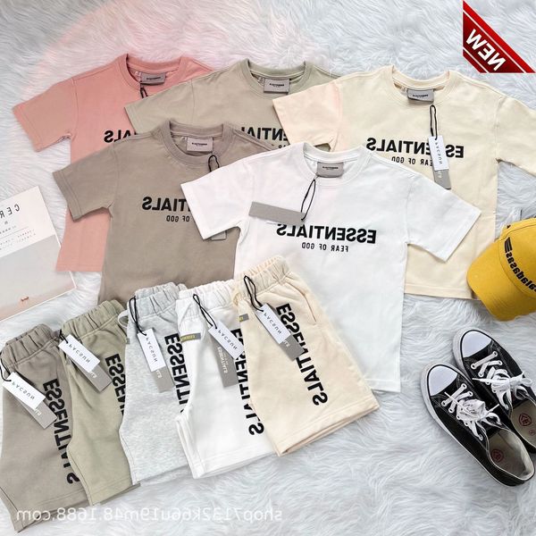 

50% off discount fog men's and women's spring fashion brand s cotton round neck short sleeve t-shirt shorts children's summer, Black