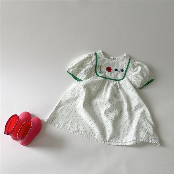 

new arrival girl dress for kids clothes princess short sleeveflowers dresess wedding gown children clothing3-8 years summer, Red;yellow