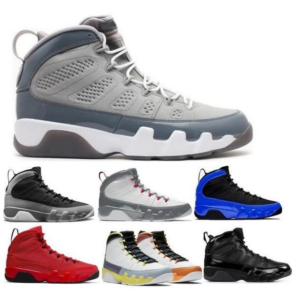 

men 9 9s og basketball shoes cool grey particle grey chile fire red change the world bred patent blue statue 2022 sports trainers sneakers