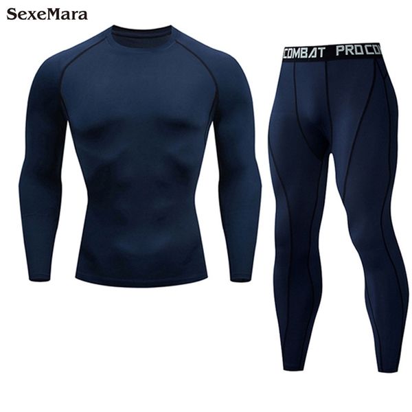 Homens mma boxe shorts calças de compressão rashguard fitness mangas compridas camada base pele apertada roupas esportivas masculinas w220418