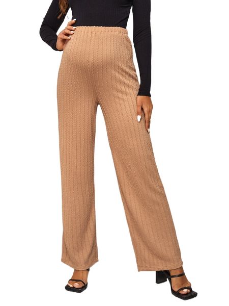 

maternity adjustable waist pants t1fx#, Black