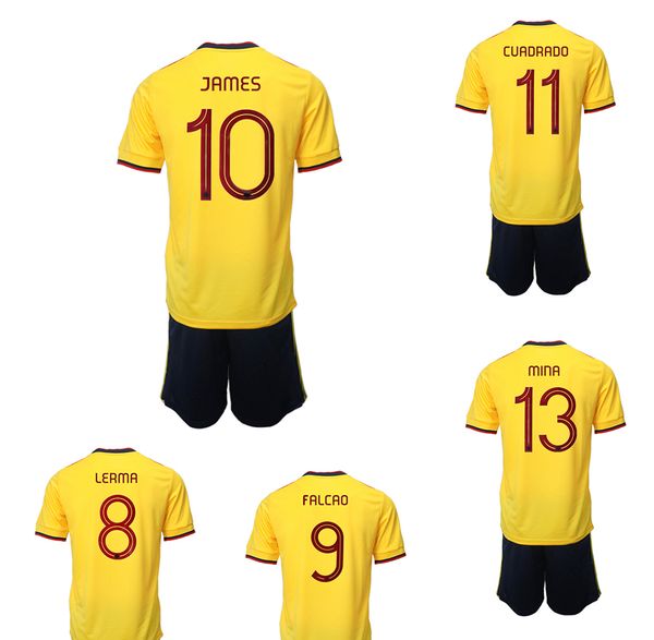 Maßgeschneiderte 22-23 Fußballtrikot-Sets in thailändischer Qualität mit Shorts, Fußballbekleidung 10 James 9 Falcao 11 Cuadrado 7 Bocca 8 Aguilar 6 C.Sanchez 19 Zapata 13 Guarin WEAR Discount